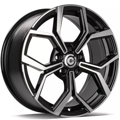 STATUSFÄLGAR DORTMUND BLACK FRONT POLISHED 7x17 5/100 ET40 CB73.1