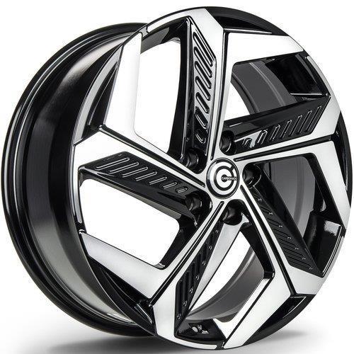 STATUSFÄLGAR ARCTIC BLACK FRONT POLISHED 7.5x19 5/114.3 ET50 CB73.1