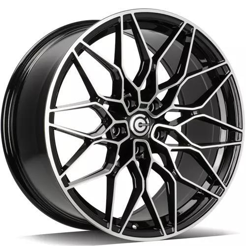STATUSFÄLGAR EMERALD BLACK FRONT POLISHED 8x19 5/112 ET25 CB66.6