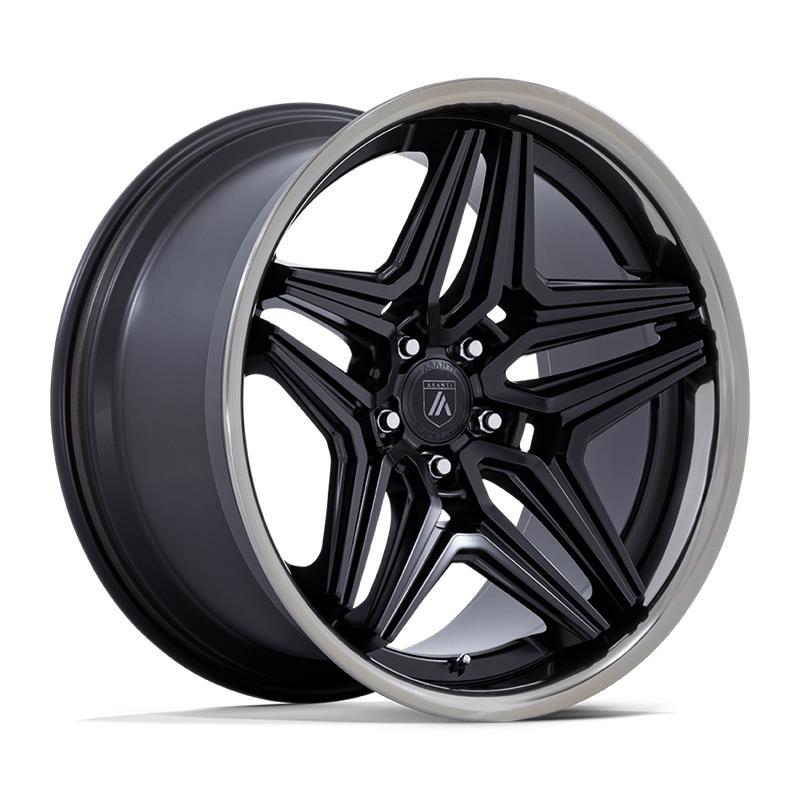 STATUSFÄLGAR ABL-46 DUKE SATIN BLACK W/ DDT LIP 10.5x22 5/120 ET18 CB74.1