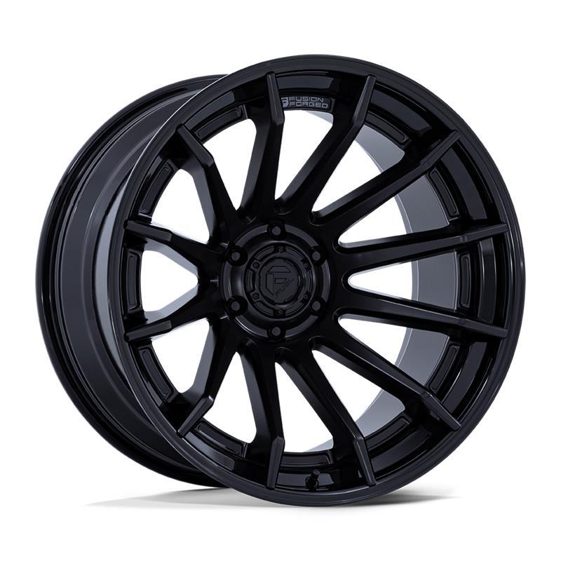 STATUSFÄLGAR FC403 BURN MATTE BLACK W/ GLOSS BLACK LIP 10x22 6/135 ET-18 CB87.1