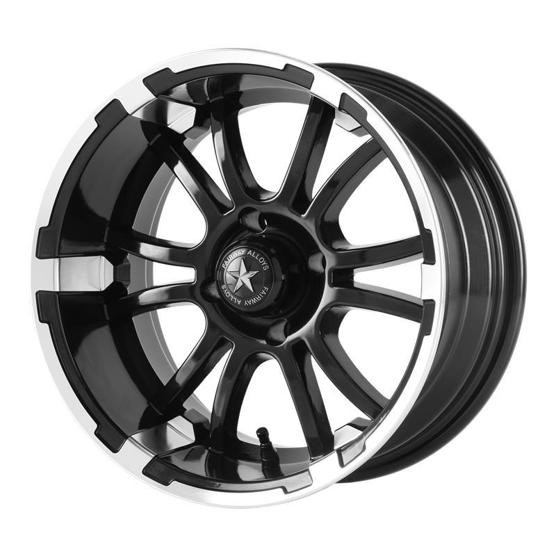 STATUSFÄLGAR FA132 MACHINED MATTE BLACK 6x12 4/101.6 ET-20 CB70.7