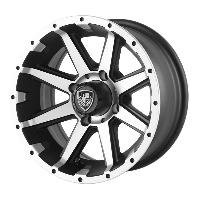 STATUSFÄLGAR FA135 MACHINED MATTE BLACK 6x12 4/101.6 ET-23 CB70.7
