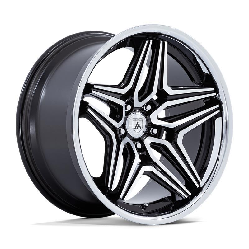 STATUSFÄLGAR ABL-46 DUKE GLOSS BLACK MACHINED 9x22 5/115 ET15 CB72.6