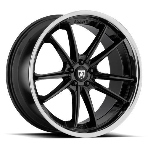 STATUSFÄLGAR ABL-23 SIGMA GLOSS BLACK W/ CHROME LIP 9x20 5/112 ET25 CB72.6