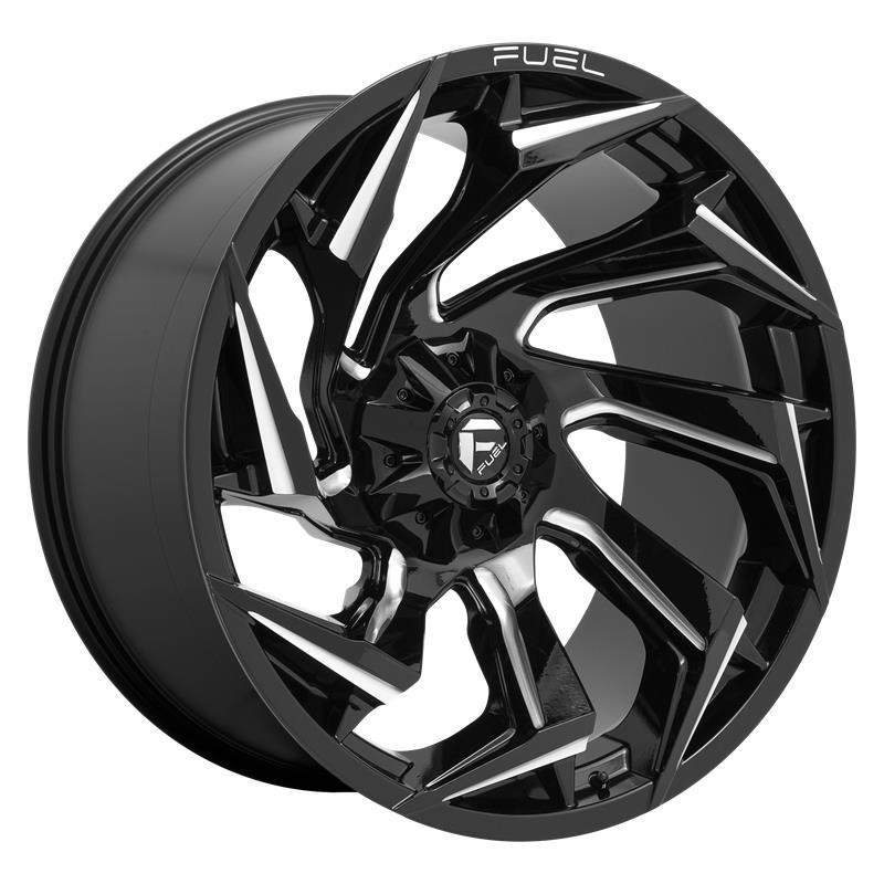 STATUSFÄLGAR D753 REACTION GLOSS BLACK MILLED 7x22 4/156 ET13 CB132