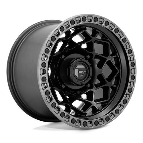 STATUSFÄLGAR D783 UNIT UTV MATTE BLACK W/ GUNMETAL RING 7x15 4/137 ET10 CB110.1