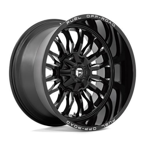 STATUSFÄLGAR D795 ARC GLOSS BLACK MILLED 9x20 8/165.1 ET1 CB125.1