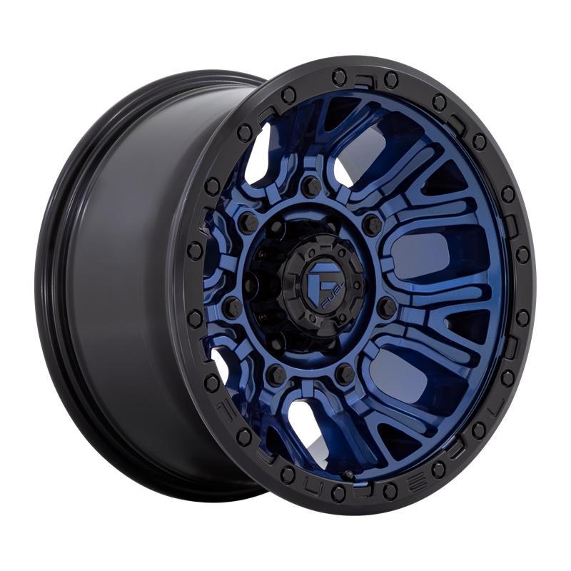 STATUSFÄLGAR D827 TRACTION DARK BLUE W/ BLACK RING 9x20 8/170 ET1 CB125.1
