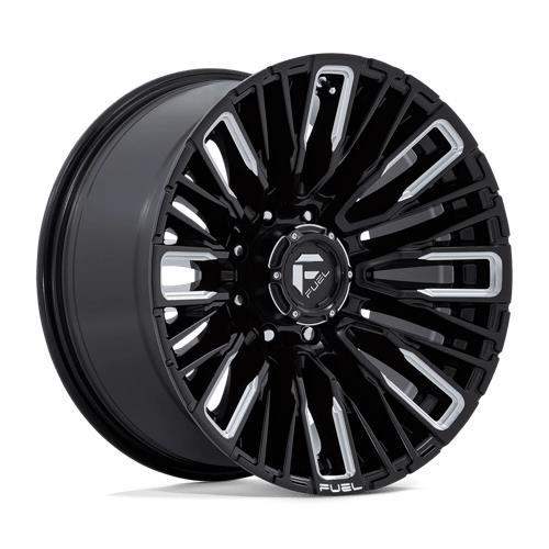 STATUSFÄLGAR D849 REBAR GLOSS BLACK MILLED 9x20 6/135 ET1 CB87.1