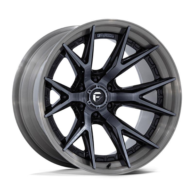 STATUSFÄLGAR FC402 CATALYST GLOSS BLACK BRUSHED DARK TINT 10x20 6/139.7 ET-18 CB106.1