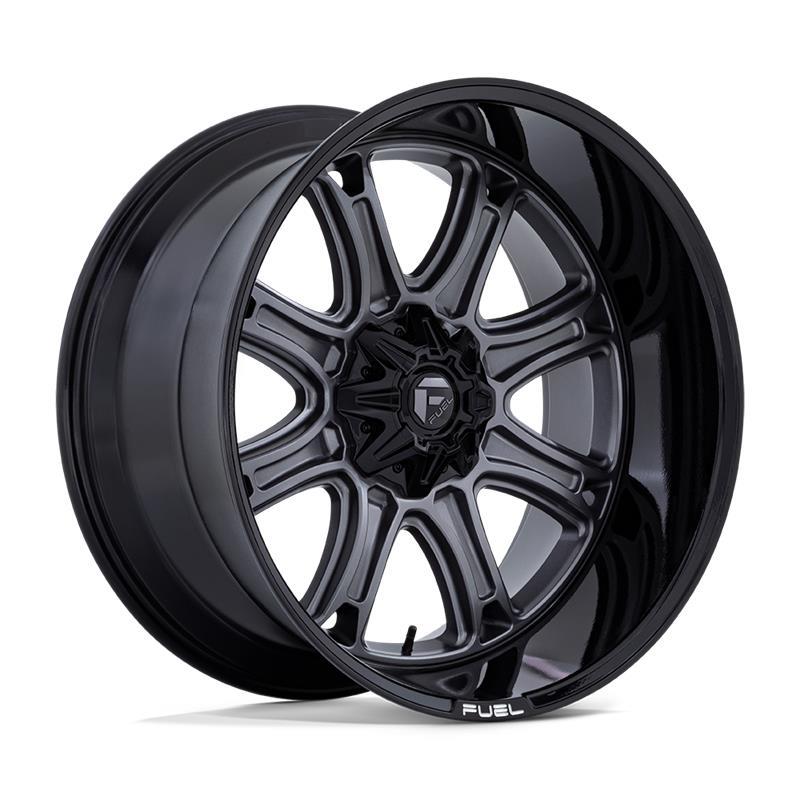 STATUSFÄLGAR DARKSTAR MATTE GUNMETAL W/ BLACK LIP 9x22 8/165.1 ET1 CB125.1