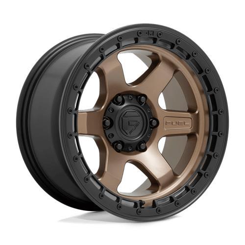 STATUSFÄLGAR D751 BLOCK MATTE BRONZE W/ BLACK RING 9x17 5/127 ET-12 CB71.5