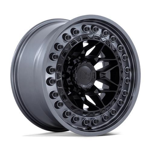 STATUSFÄLGAR ALPHA MATTE BLACK W/ GUNMETAL LIP 9x18 5/127 ET0 CB71.5