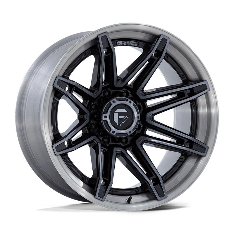 STATUSFÄLGAR FC401 BRAWL GLOSS BLACK BRUSHED DARK TINT 12x22 8/180 ET-44 CB124.2