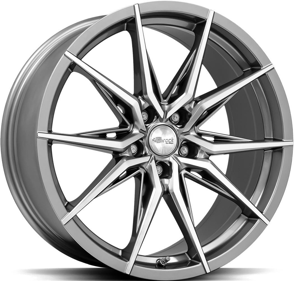 BROCK B42 FERRIC GREY POL 8x18 5/112 ET45 CB66.6