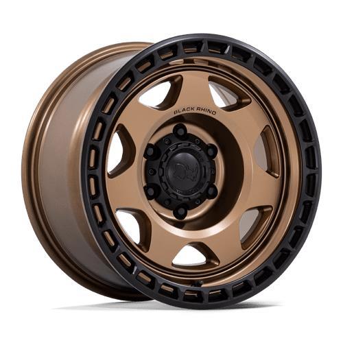 STATUSFÄLGAR BR018 VOYAGER MATTE BRONZE W/ M-BLACK LIP 8.5x17 6/139.7 ET-10 CB106.1