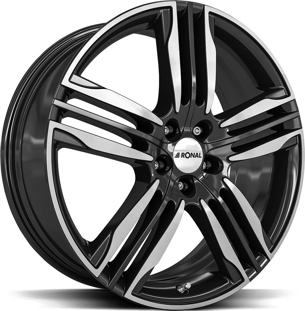 RONAL R58 BLACK FRONT CUT 8x20 5/105 ET40 CB56.6