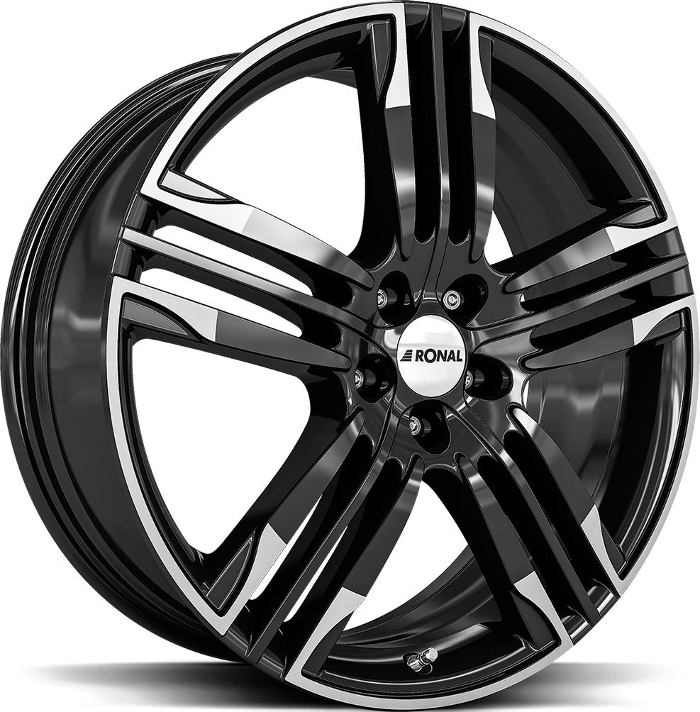 RONAL R58 BLACK RIM LIP CUT 8x20 5/114.3 ET40 CB82