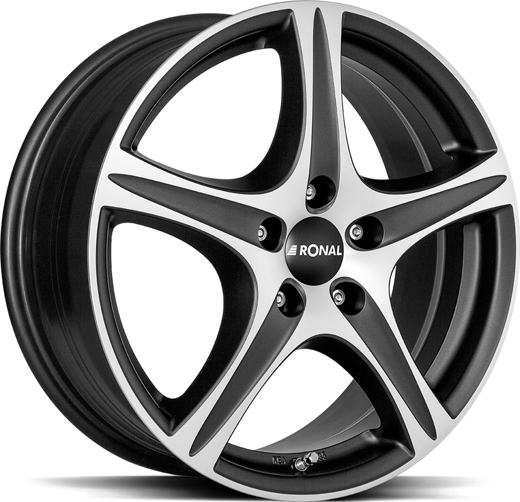 RONAL R56 MATT BLACK FRONT CUT 6.5x16 4/98 ET35 CB68
