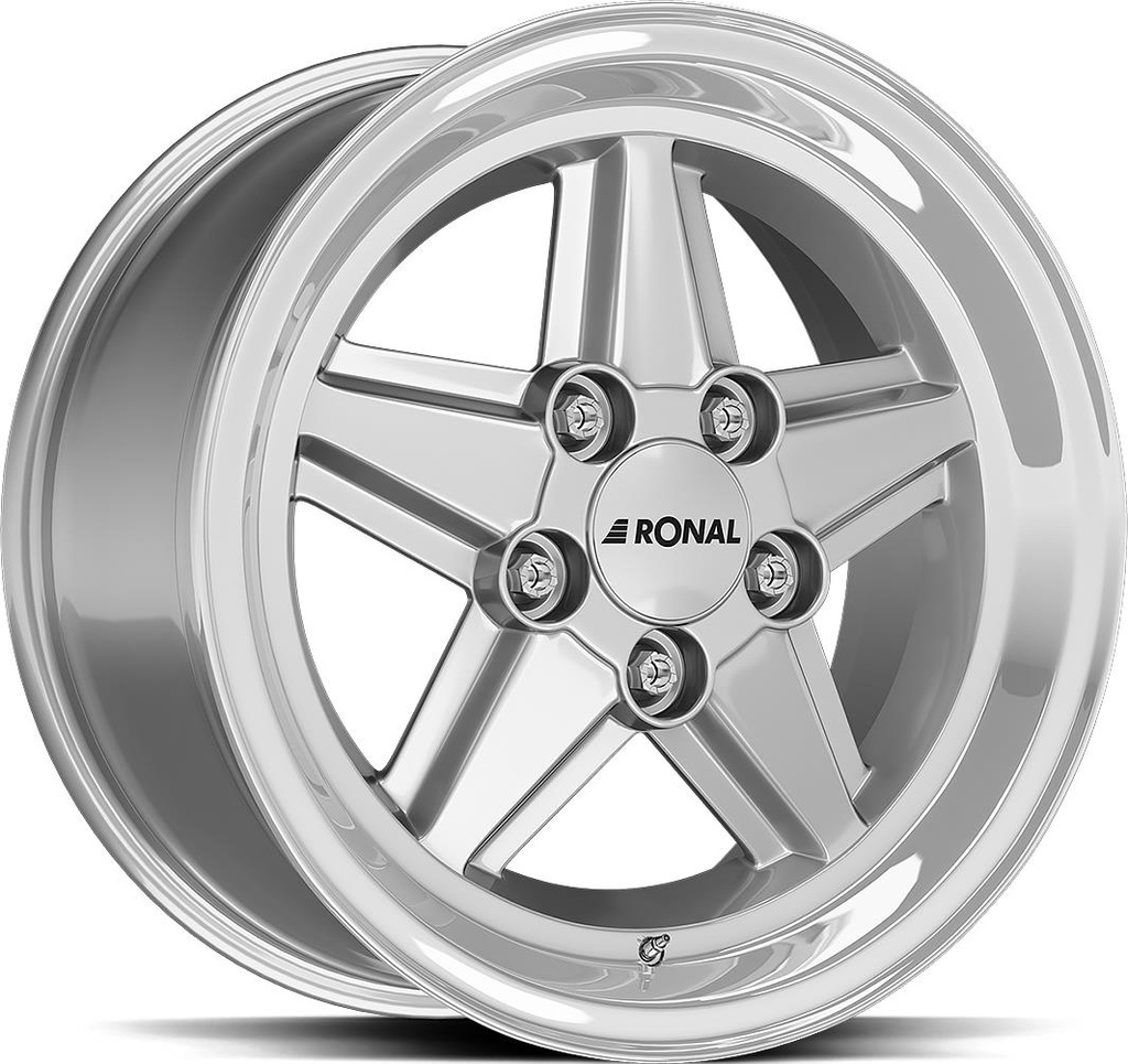RONAL R9 SILVER RIM LIP CUT 7x15 5/112 ET23 CB66.6