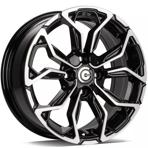 STATUSFÄLGAR EXPLODE BLACK FRONT POLISHED 7x17 4/100 ET37 CB67.1