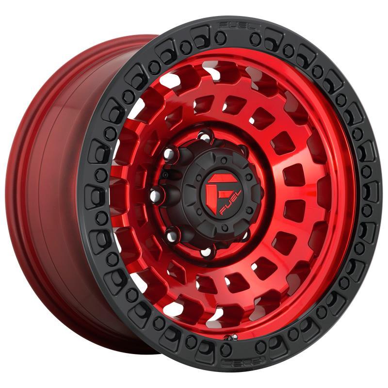 STATUSFÄLGAR D632 ZEPHYR CANDY RED BLACK BEAD RING 8.5x17 5/120.65 ET34 CB65.1