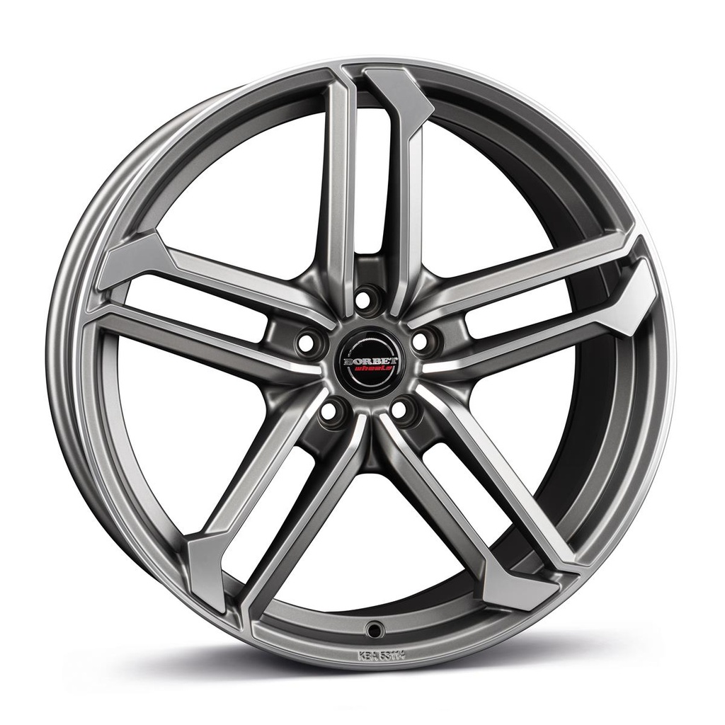 BORBET ATX GRAPHITE POLISHED MATT 8.5x19 5/112 ET30 CB66.6