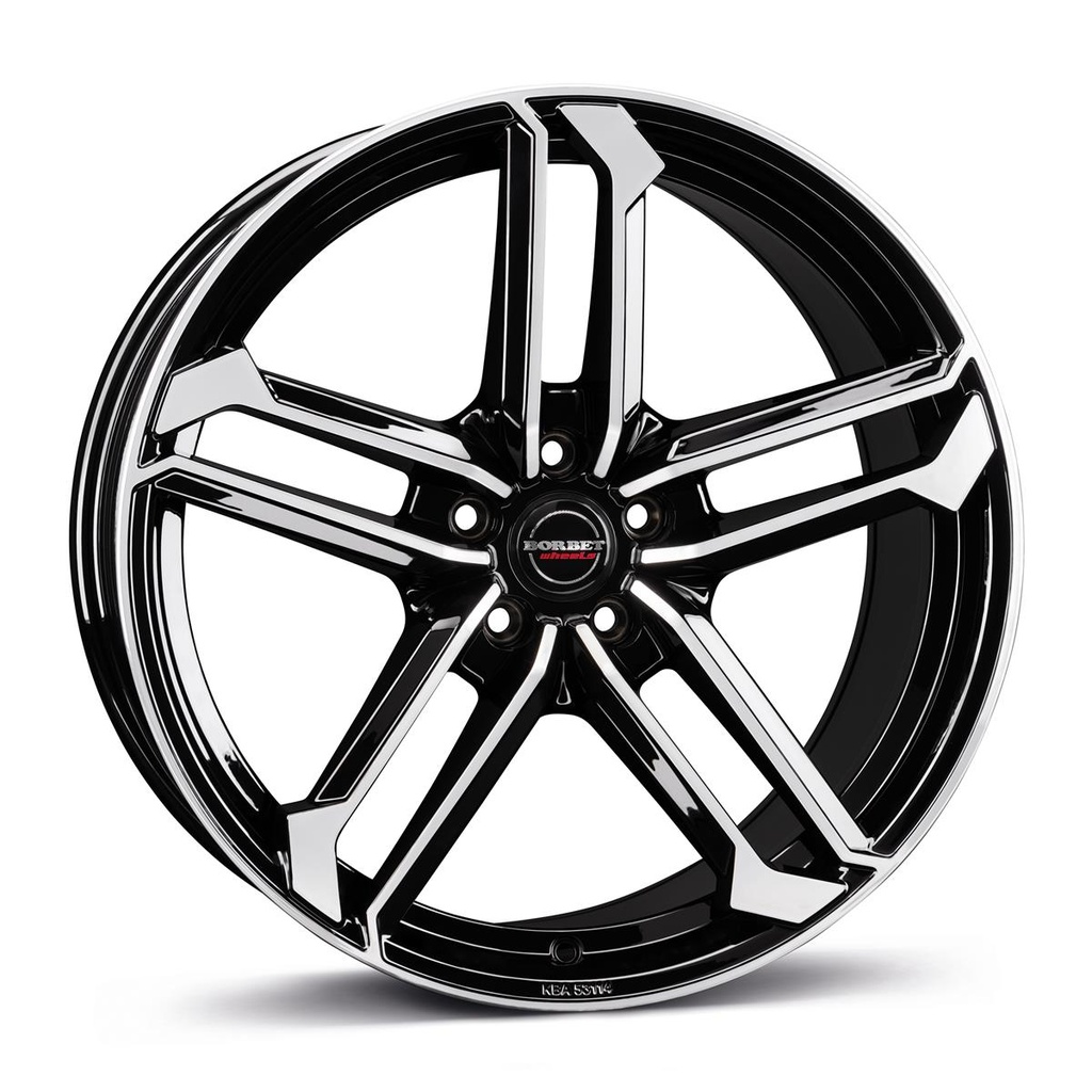 BORBET ATX BLACK POLISHED GLOSSY 9.5x20 5/112 ET45 CB66.6