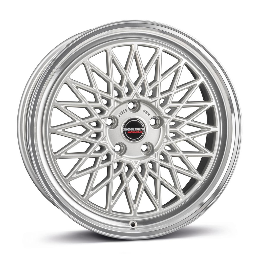 BORBET B SILVER RIM POLISHED 8x17 5/120 ET35 CB72.6