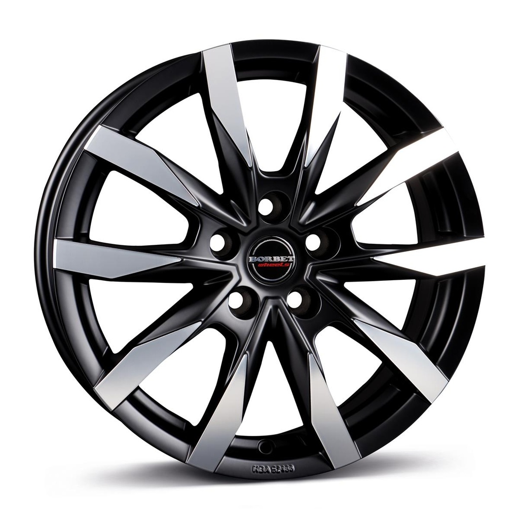 BORBET CW5 BLACK POLISHED MATT 7.5x18 5/120 ET53 CB65.1