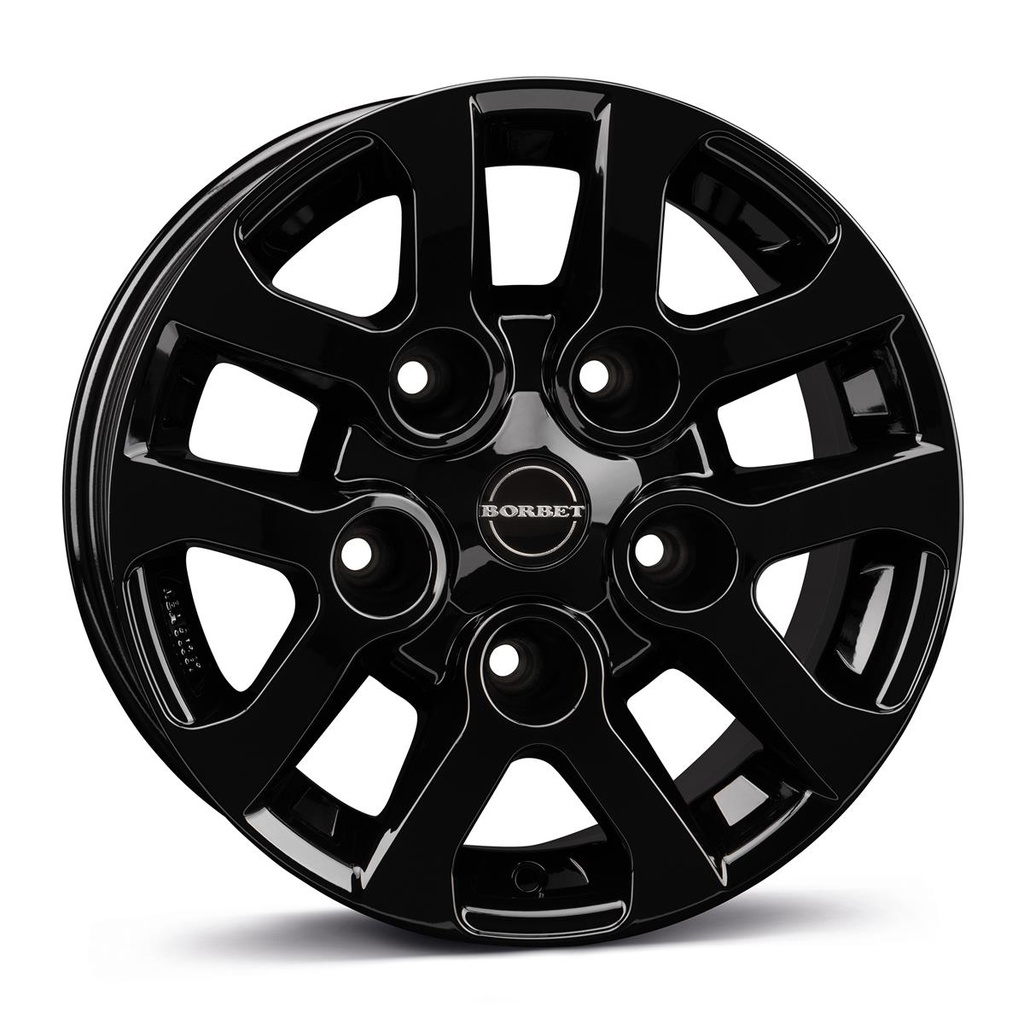 BORBET LD BLACK GLOSSY 8x16 5/165.1 ET5 CB113