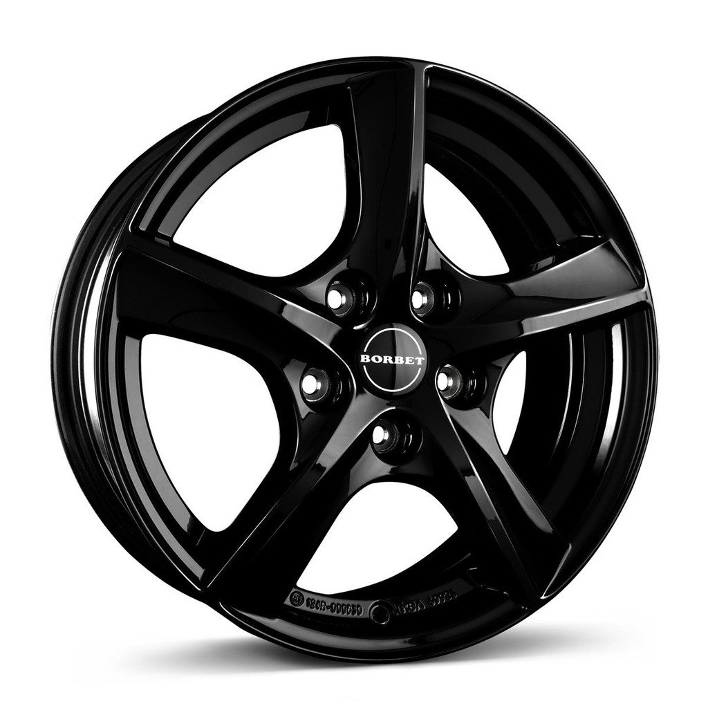 BORBET TL BLACK GLOSSY 5.5x15 5/112 ET46 CB66.6