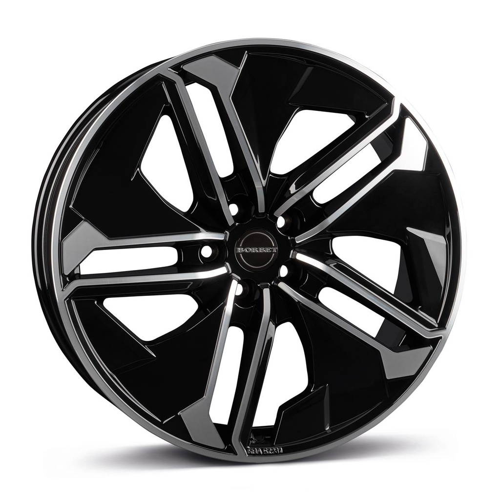 BORBET TX BLACK POLISHED GLOSSY 9x21 5/120 ET35 CB64.1