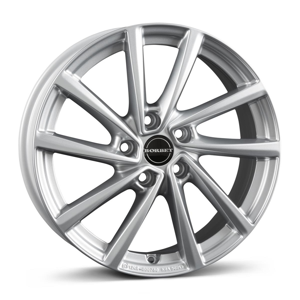 BORBET V CHRYSTAL SILVER 7x19 5/108 ET47 CB63.4