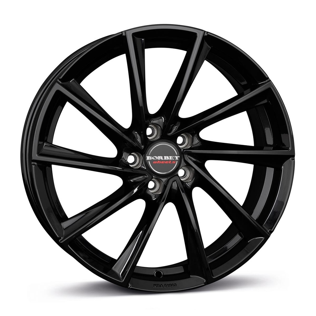 BORBET VTX BLACK GLOSSY 8x18 5/112 ET37 CB66.6