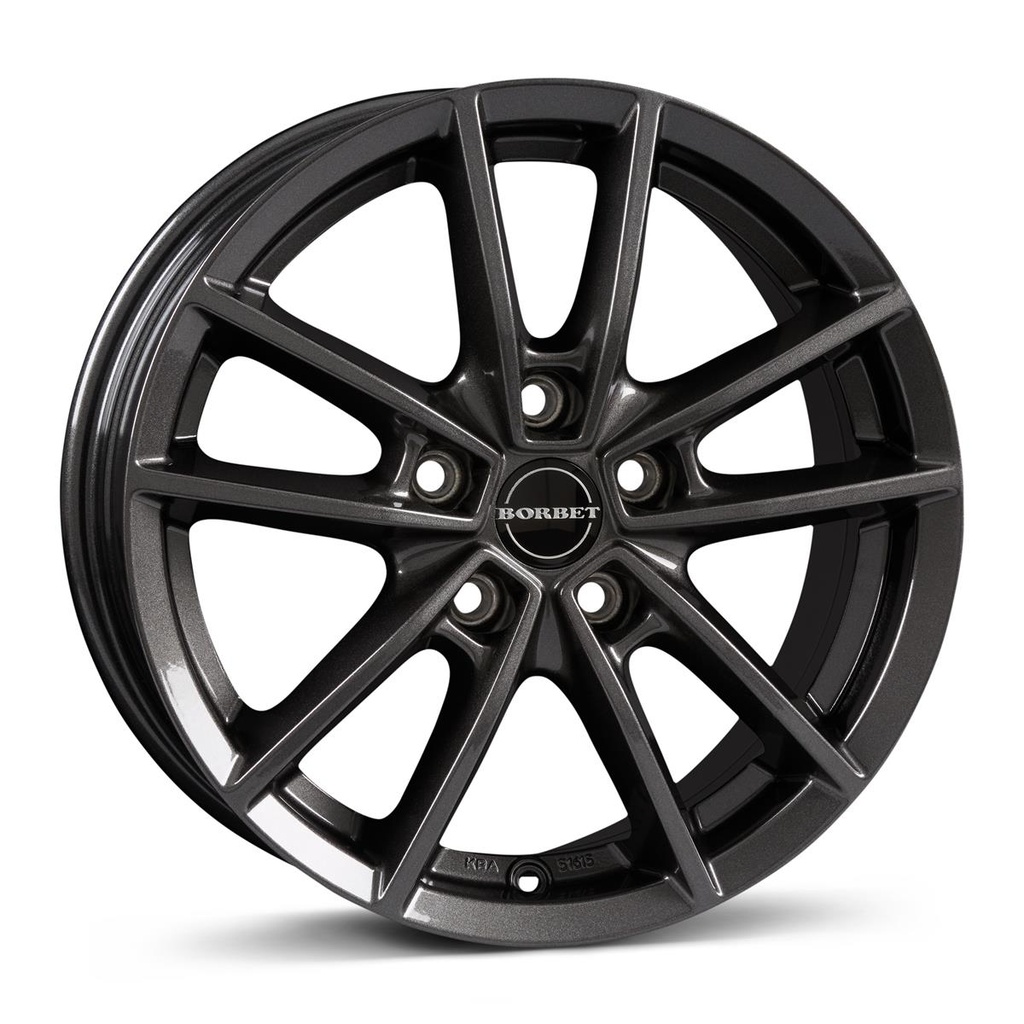 BORBET W MISTRAL ANTHRACITE GLOSSY 8x18 5/112 ET48 CB57.1