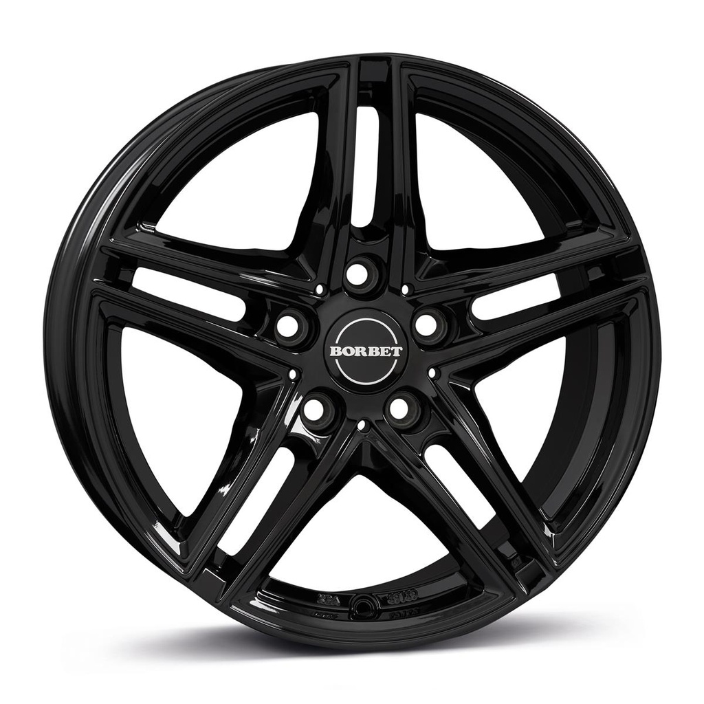 BORBET XR BLACK GLOSSY 6.5x16 5/112 ET22 CB66.6
