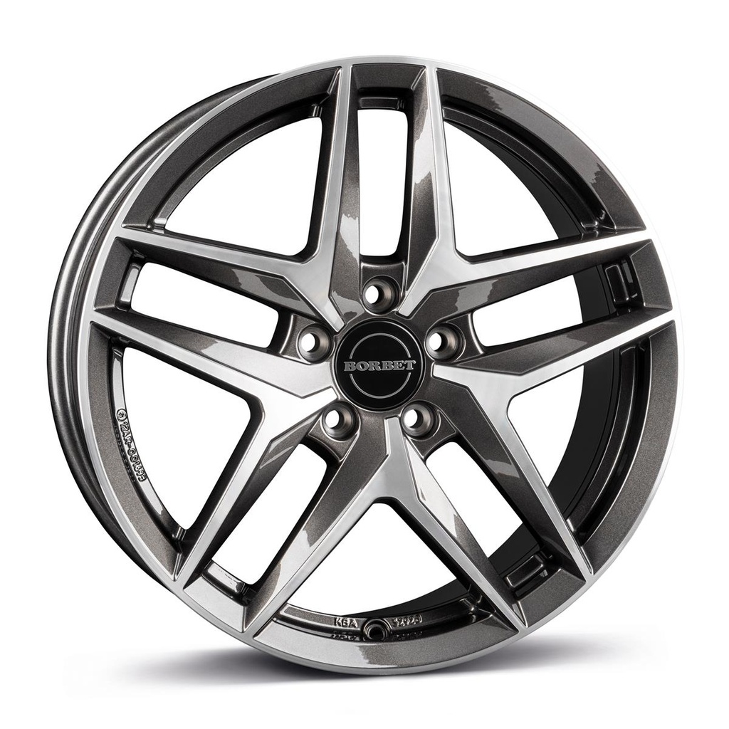 BORBET Z MISTRAL ANTHRACITE GLOSS POL 7.5x18 5/112 ET44 CB66.6