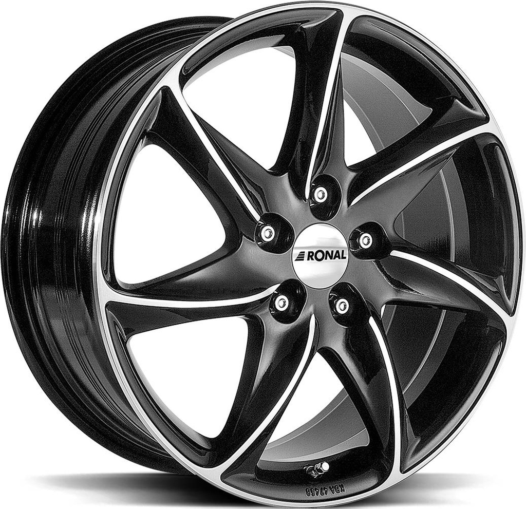 RONAL R51 JET BLACK FRONT CUT 7x16 5/112 ET35 CB76