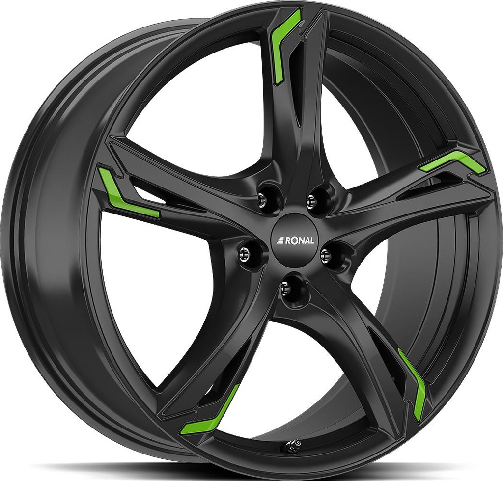 RONAL R62 GREEN JET BLACK 8.5x20 5/108 ET40 CB76
