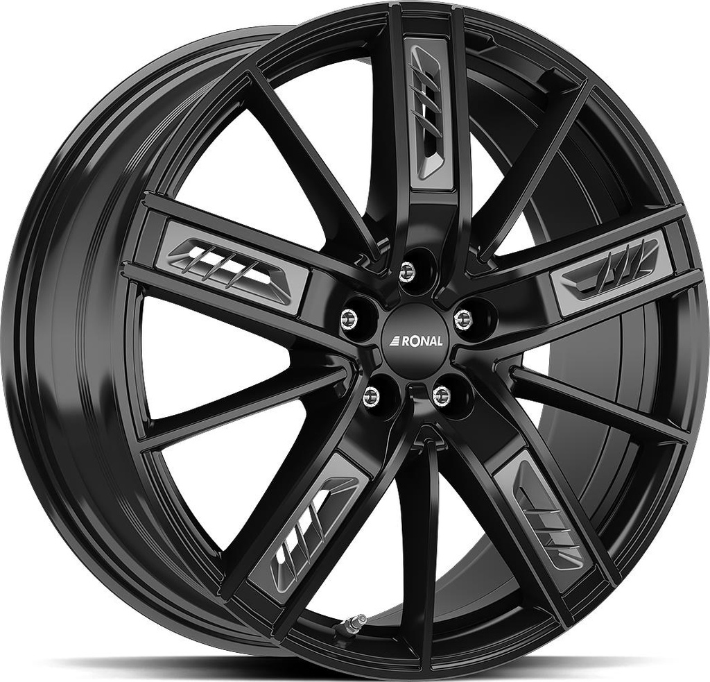 RONAL R67 RED RIGHT JET BLACK 8x18 5/108 ET45 CB76