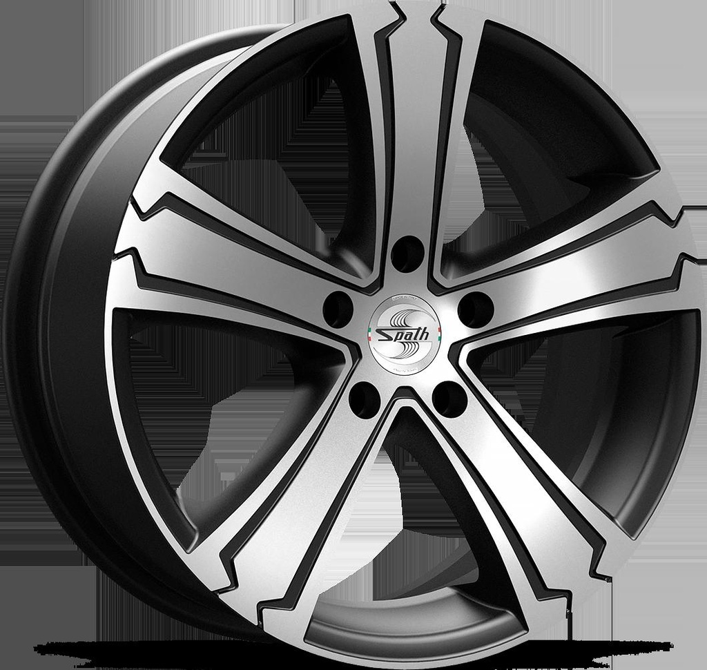 SPATH SP42 H BLACK MATT POLISH 7.5x18 5/160 ET50 CB65.1