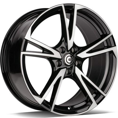 STATUSFÄLGAR ADVANCED BLACK FRONT POLISHED 8.5x19 5/112 ET40 CB66.5