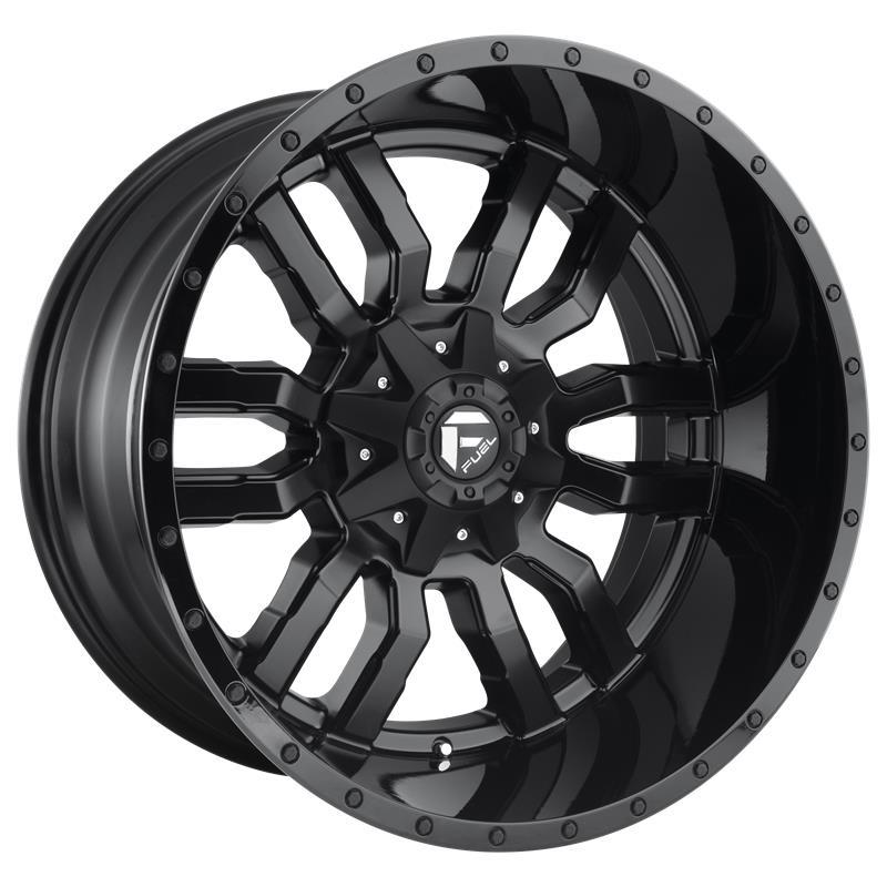 STATUSFÄLGAR D596 SLEDGE MATTE BLACK GLOSS BLACK LIP 8x18 6/114.3-120 ET35 CB72.6