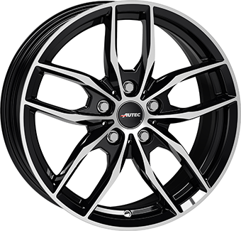 AUTEC BAVARIS GLOSS BLACK POLISHED 8x18 5/112 ET30 CB66.6