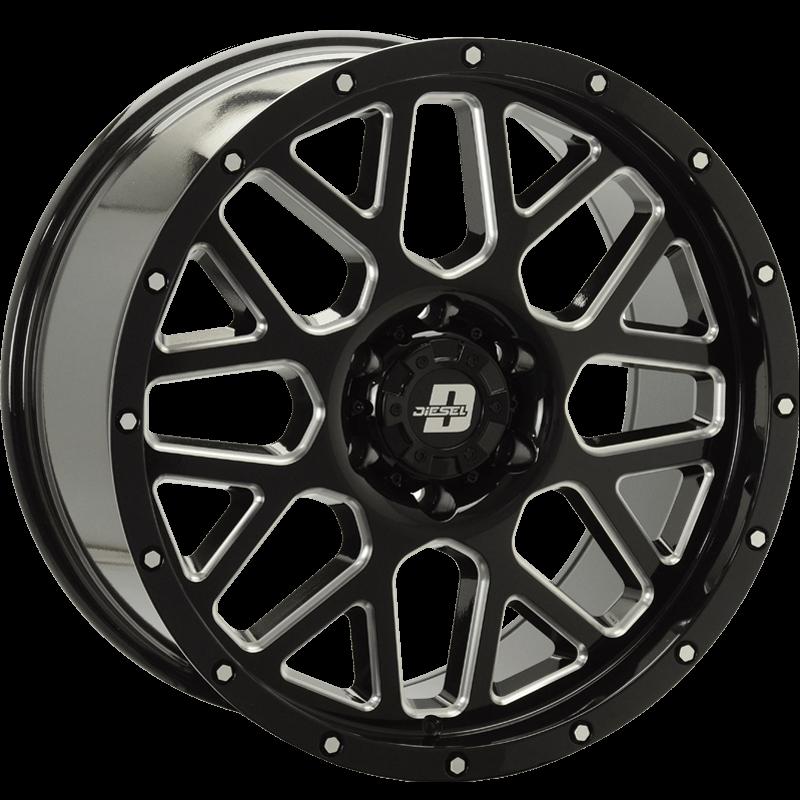 DIESEL VEGAS GLOSS BLACK 9.5x20 6/139.7 ET20 CB110.1