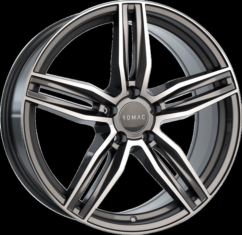 ROMAC VENOM GREY / POLISHED FACE 8x18 5/120 ET45 CB72.6