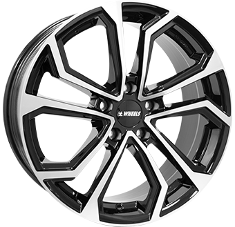IT WHEELS ELLA BLACK POLISHED 8x19 5/112 ET45 CB57.1