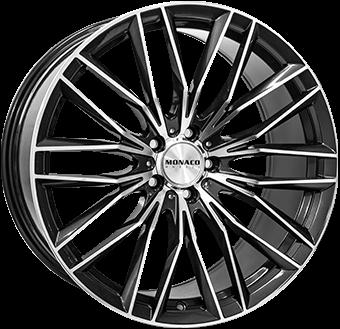 MONACO WHEELS GP2 ANTHRACITE POLISH 9.5x21 5/112 ET22 CB66.5